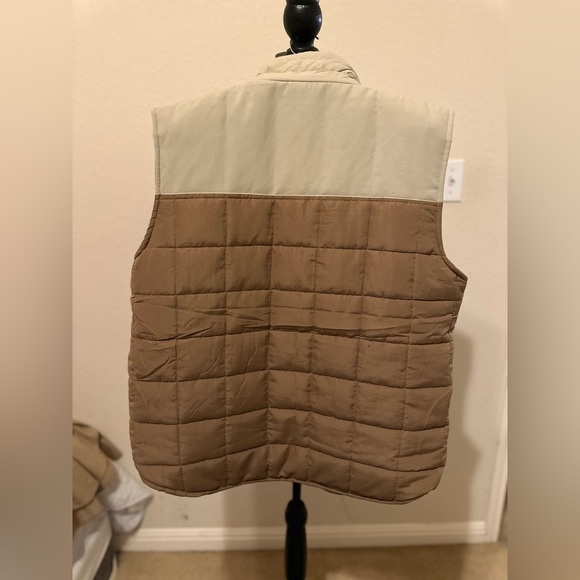 Nomad Craft + Flow Hoodless Quilted Vest Tan Brown Men’s Size S. NWT - Picture 7 of 9
